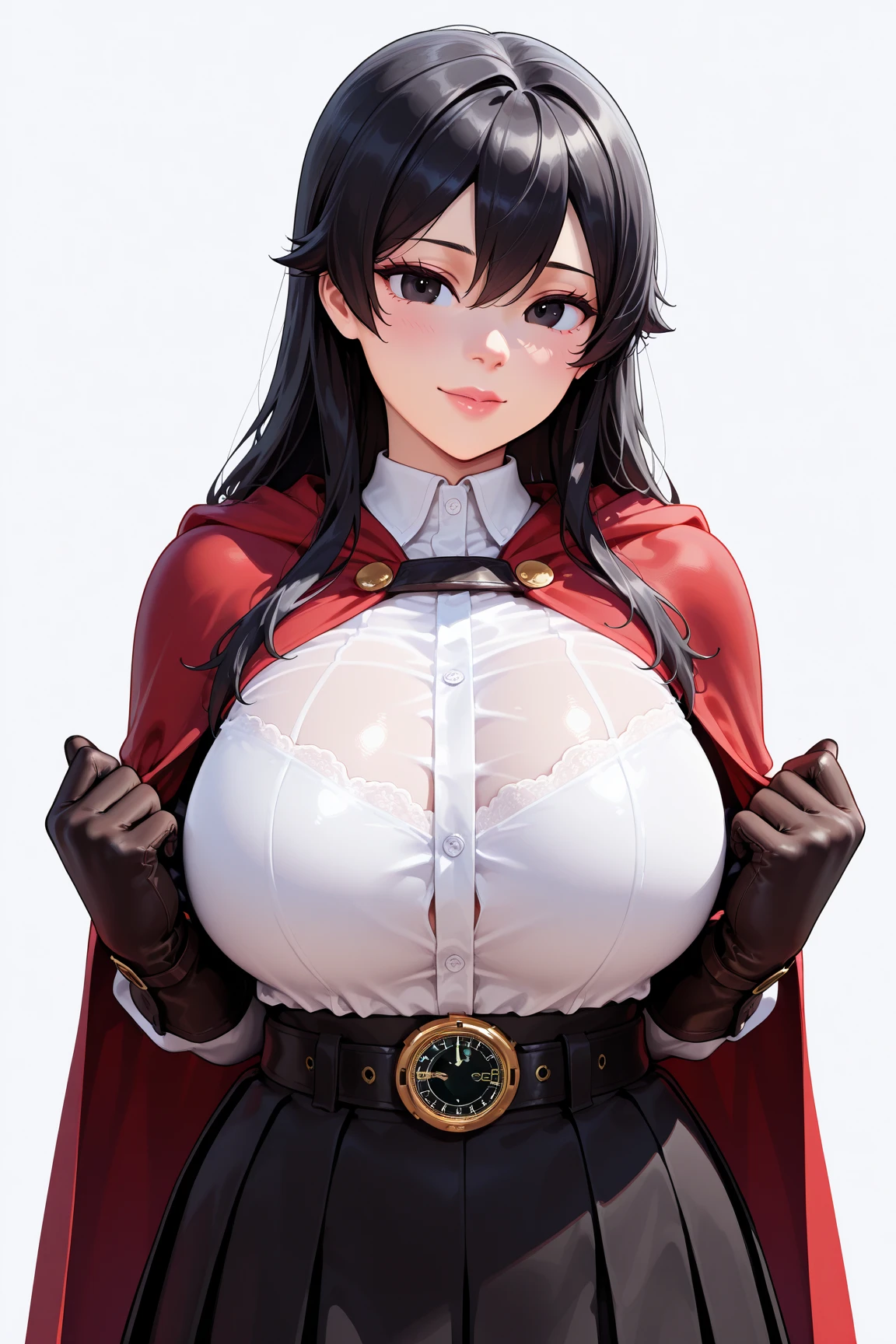genshinamber, amber, brown hair, long hair, (brown eyes:1.5), hair between eyes, hair ribbon, ribbon, red ribbon, (small breasts:1.2), smile,
BREAK brown shorts, long sleeves, white thighhighs, shorts, thighhighs, jacket, crop jacket, red jacket, corset, gloves, brown gloves,
BREAK outdoors, nature, forest,
BREAK looking at viewer, (cowboy shot:1.5), upper body,
BREAK (masterpiece:1.2), best quality, high resolution, unity 8k wallpaper, (illustration:0.8), (beautiful detailed eyes:1.6), extremely detailed face, perfect lighting, extremely detailed CG, (perfect hands, perfect anatomy), (Beautiful,large_Breasts:1.8), big breasts, large breasts, (big breasts:1.7), (huge big breasts:1.6), masterpiece),best quality, expressive eyes, perfect face, 1girl, big breast, H-cup, good breast, beautiful, gorgeous,anime,girl,lora, nipple visible though clothes,ph, Masterpiece 8k