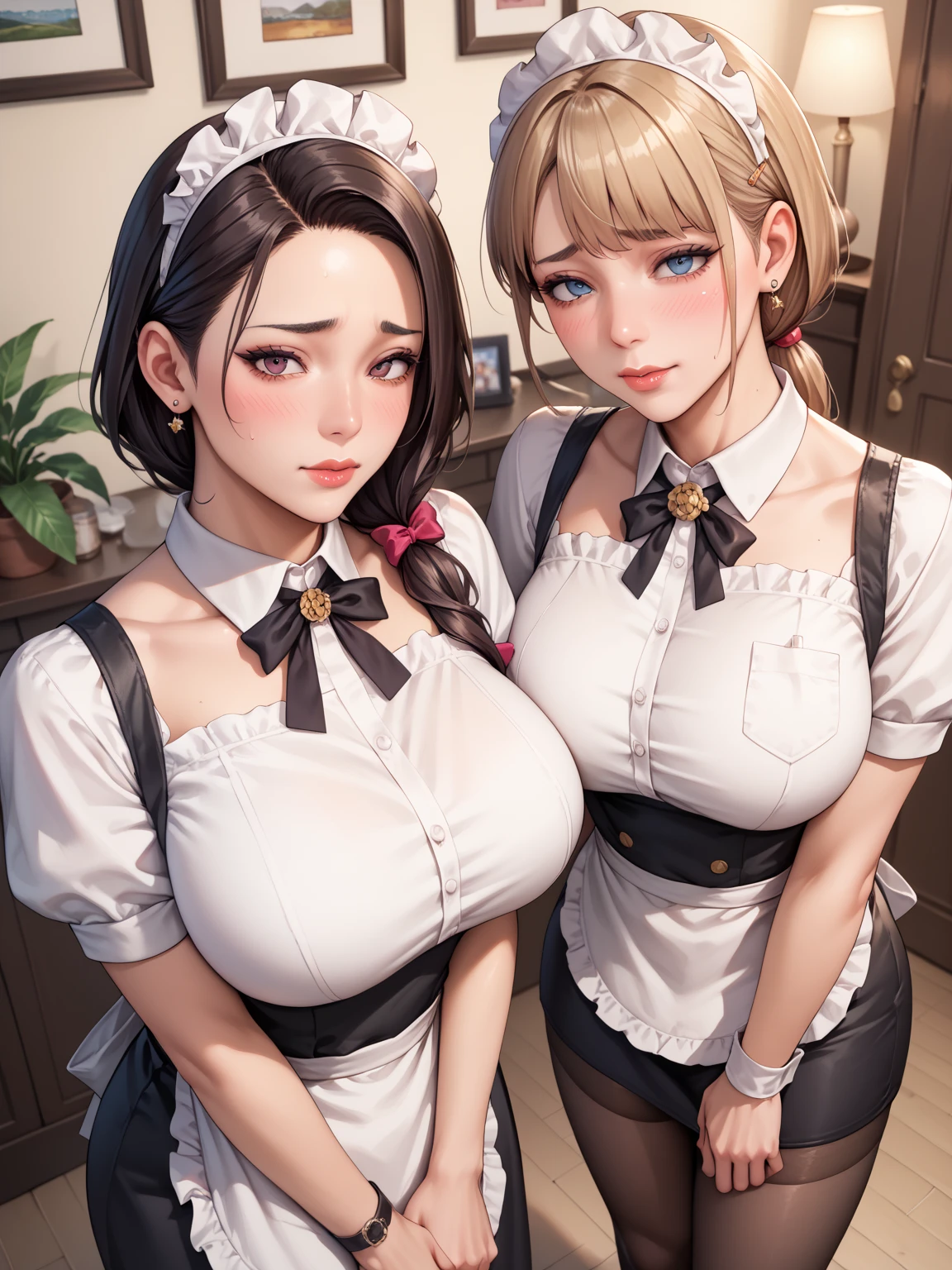 Cut rezero、Life in another world starting from Re Zero、Remu、Maids、巨Brustwarzen、Brown hair、animesque、Brustwarzen、kawaii、a beauty girl、illustratio、barechested、cunt、Pussy、tits out、oppai、美Brustwarzen、Braids、eye glasses、Bow、Twin-tailed、a baby face、Lori、Brustwarzen首、Shaved、Fetishes、Kupa-hsien