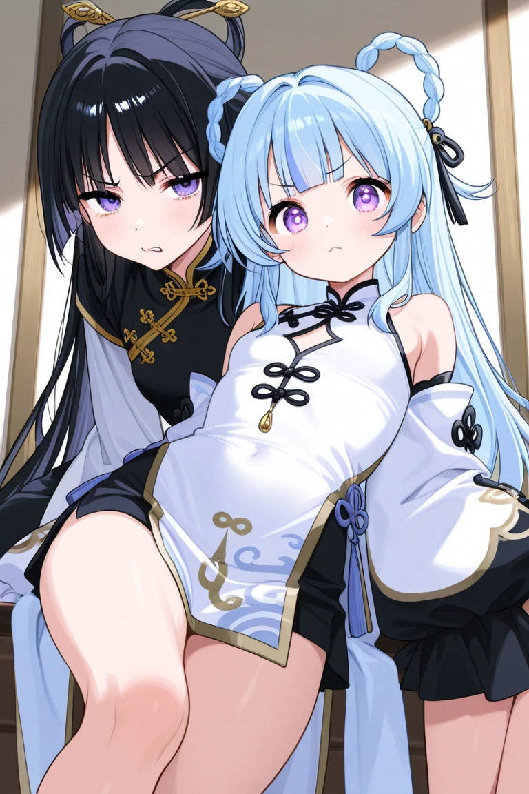 (Enrich the picture,Masterpiece level quality)Beautiful 8K CG artwork,morgan le fay (fate), blue eyes, Long Hair, pony tail,Very long hair, big boob, black bow, looking at viewer, gown, Hair Bow, thights, thights, black dress, Bangs, side locks, French braid, grey hair,Goddess-like posture,Kneeling exercise,Slim and soft,Translucent skin,big breasts,(((solo))),lying on your back,leg extension,m legs,Look at the viewer,expression to the top,on bed,