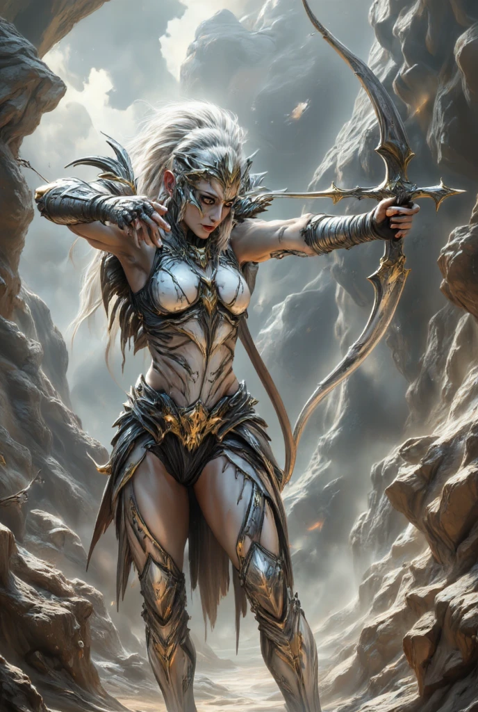 Young African Teenage Girl, Ancient African tribal warriors, Very dark skin, A white-haired man brandishes a spear,,Combat Stance, Face Paint, Body Paint, sexy, Small breasts, Tribal village in the background, Very detailed, Vibrant appearance, Creative Action, Very detailed, Imaginative, Sensual, Voluntary, Highest quality, Skin Texture, Intricate details, (Cinema Lighting), RAW Photos, 8k, masterpiece,Highest quality,Very detailed,Very detailedイラスト,Very detailed,Intricate details,High resolution,非常にIntricate details,Very detailed 8k cg wallpaper,