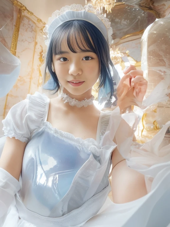 (lingerie:1.3), Takanobu Fujiwara(Takanobu Fujiwara)Digital rendering inspired by, pixiv, rococo, Victoria Gothic ta Fashion, Lolityle,lolita fon, one-piece,She is lying on a bed in the palace kitchen,petticoat,open your legs, (Detailed description of the garment), cold, White skin, (Detailed description of blush), 1080p,8k wallpaper、Top  Quality