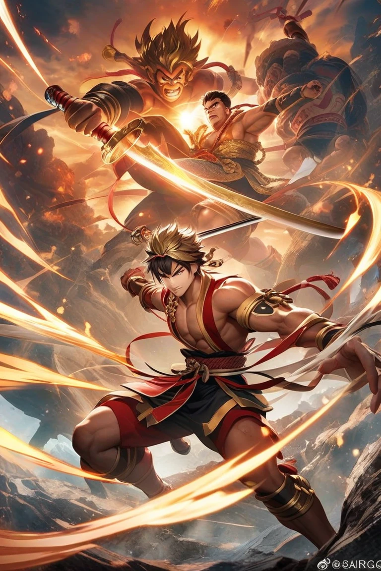A asian boy like Mighty Archangel Michael, 20-29 years old, handsome, kpop idol actor, many jawline, manly chin, Full Body Shoot, (eyes contact), detailed facial parts, Manly, bare chest,
Quiff haircut :: high detail, is in highly detailed battle armor, holding a detailed flaming blue sword of golden pearls, detailed fingers, a flaming sacred aura radiating from his body, stylish model pose, moon background, surreal, fantasy, magical, intricate details, depth of field. Best quality, masterpiece, ultra high resolution, (anime realism, photorealistic: 1.4), perfect composition, centered, symmetry