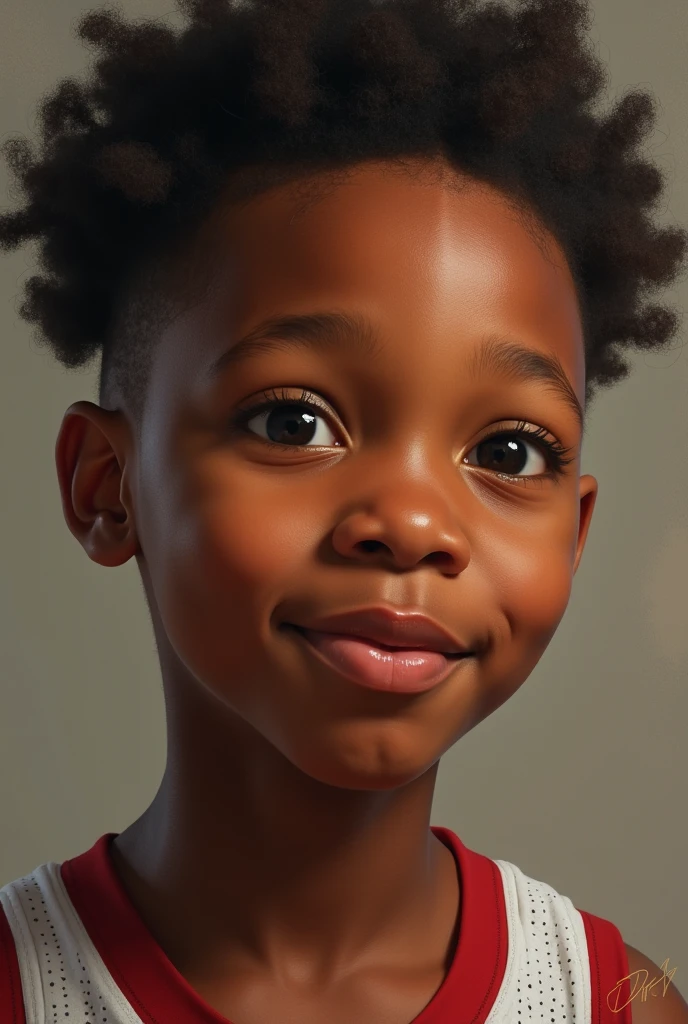 realism portrait of a 7 obese African American baby ((darown skin color)), ((chibi)), ((heavyweight style)), cute smile, ((big muscles)), wearing tank top , black pants and black shoes, current fashion, african military style hair cut, dark lighting background, close-up, product view, detailed facial details, perfect face, sharpness, trend art, sharp facial details, cgsociety, ultra digital art quality, hyper exquisite details, 4k, 8k soft lighting, --iso 100 dreamy, fashion -