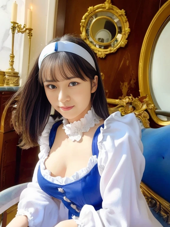 (((masterpiece))), 4k res, highly detailed, (((extremely detailed eyes))), detailed background, cinematic lighting, crystal clear eyes, high quality, highres, ultra-detailed, 8k, best quality, 1girl, solo, shadow, backlighting, light particles, smile,grey hair,long hair,hair ornament, blue eyes,braided ponytail,puffy sleeves,gold trim,gloves,bodysuit,large breasts,breast curtain, shoulder cutout,covered navel,hip vent,clothing cutout, tassel,(masterpiece:1.3), (the best quality:1.2), (super fine illustrations:1.2), (Masterpiece), high quality, high detail,(SOLO:1.4),((round image)), whole body, 1girl, (((shenhe,genshin impact))), smile, blush, closed mouth