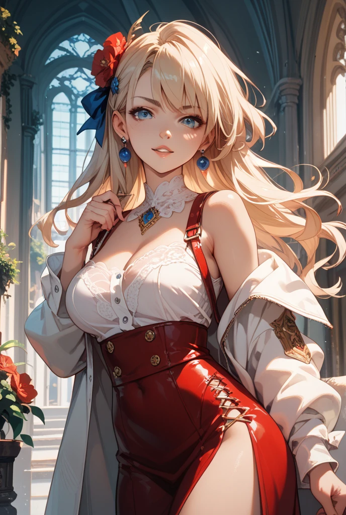 (Conceptual image board:1.3), ((matured girl wearing Sexy Santa clause costume with far:1.3, red dress with green, holding a present box in both hands to give viewers:1.2, close to viewers:1.2)), a matured woman with long black hair and a red outfit, red winter coat with bore, scarfs, green ribbon tie, knee length long boots, red and green winter outfits, holding present box with wrapping by ribbon:1.5, Christmas tree decorated with many ornaments:1.2, white bags on a sled, wearing red pencil skirt, Arabic, bodyesbian, fine details, beautiful anime illustration, 28 years old, (milf:1.3), (solo:1.5), (sfw:1.25), (sagging breast, fuge breasts, big tits, thin waist, big ass:1.2), Raised sexy, (dark mahogany medium short hair, updo, hair over one eye, asymmetric hair, Carly hair, low tied braids), (musulman, white Headscarfs, hair bands, head vandage, Turban), (ultra high resolution, 8K RAW photo, photo realistics, thin outline:1.3, clear focus), best qualtiy, cinematic lighting, textile shading, blurry back ground, field of depth, bokeh, (Bright pupils, fine detailed beautiful eyes with highlight:1.3, super detailed eyes, high detailed face), Red lip, fine realistic skins:1.1, looking at viewers:1.3, (dynamic angle:1.3, full body:1.3, front view:1.1, tigh focus:1.3, from below:1.2), (dynamic posing:1.5, sexy posing:1.2, sitting with holding knees:1.3, leaning forward:1.2), (seductive, shy happy smile:1.4), centered image, (wearing red long coat with bore and clothes, ((bare breast:1.37)), gold ornaments, rolling red clothes around waist, dark red long leather boots:1.3, translucent white lace pantyhose), (((correct anatomy:1.5, perfect hands:1.5, ideal ratio body proportions:1.37))), (in a night:1.3), (outdoor:1.2, in snow field:1.3, under starly sky),