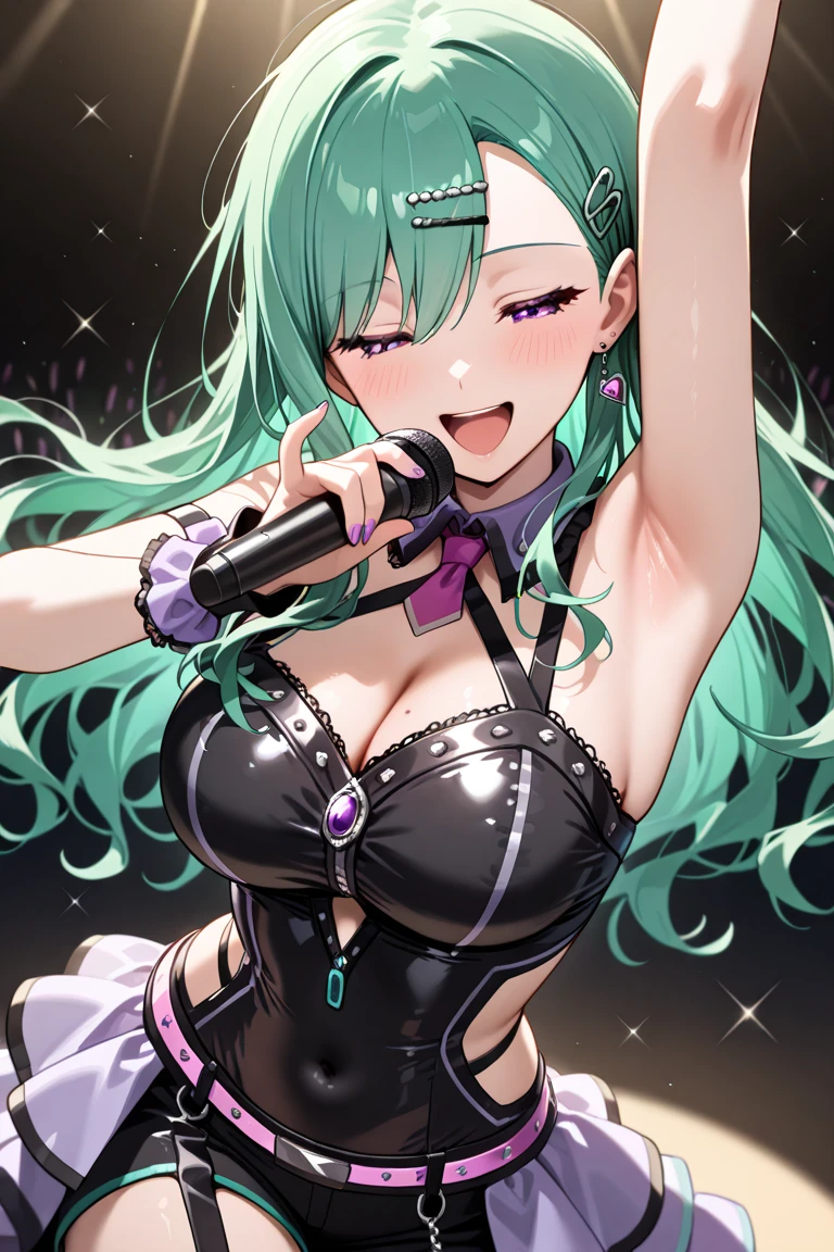 highest quality,wonderful,masterpiece,delicate,ultra high resolution,Super detailed,intricate details,beautiful,8K resolution,(Highly detailed CG Unity 8K wallpaper),sharp focus、anime、fiction、one woman、dark green hair、short hair、Cat ear、Green Eyes、red glasses、Looking up、Face close-up、Highlight the face、Upper breast、valley、I can see your shoulders、elastic milk、dark skin,black skin、Vibrant Hair、Shaggy hair、Messy Hair、Vibrant Skin、Glowing Skin、 sexy、Lolita、Short、Young、Beautiful Eyes、happiness、Pleasure、smile、woman of the masses、Lots of women around、Thousands of women around her grab her breastasterpiece、highest quality、very detailed、molestation、crowd surfing、very realistic face、very realistic eyes、There is a very large group of women around her.、squeezed the breastasterpiece、highest quality、very detailed、1 girl、women around her、aperture body、Be beaten、beautiful feet、