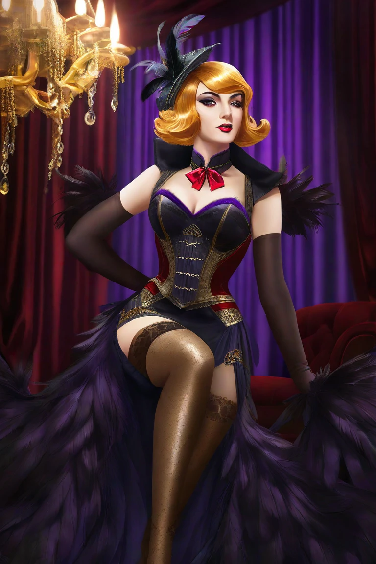 Crazy Clown Queen, sitting on a golden throne, Wear a clown hat, Wear clown costumes, mitts, vivd colour, Laughing, Deep blonde hair, Cute breasts, Horror , (did not wear panties)，Wavy hair, Bun, and high heels. (bloods), Circus props, spooky ambiance, haunted background. Surrealist style, Sharp contrast, ominous lighting, high-density imaging review, Ultra-high definition, Studio lighting,physically-based renderingt, Extreme detail description, professional (Horror )