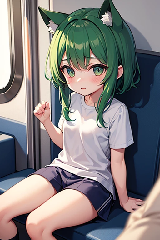 <lora:OkuStyle_r2:0.15>,
1girl black_footwear black_thighhighs blunt_bangs green_eyes hair_ornament hairclip holding holding_phone hood hoodie jacket knees_together_feet_apart looking_at_viewer low_twintails mask medium_hair miniskirt mouth_mask notice_lines open_clothes open_jacket panties pantyshot phone pink_hair pink_mask pink_panties pink_skirt pleated_skirt shoes sitting skirt solo spoken_exclamation_mark swept_bangs thighhighs train_interior twintails underwear white_hoodie white_jacket,
, [5 fingers], <lora:OkuIL:0.7>, masterpiece, best quality, absurdres, sketch, flat colors