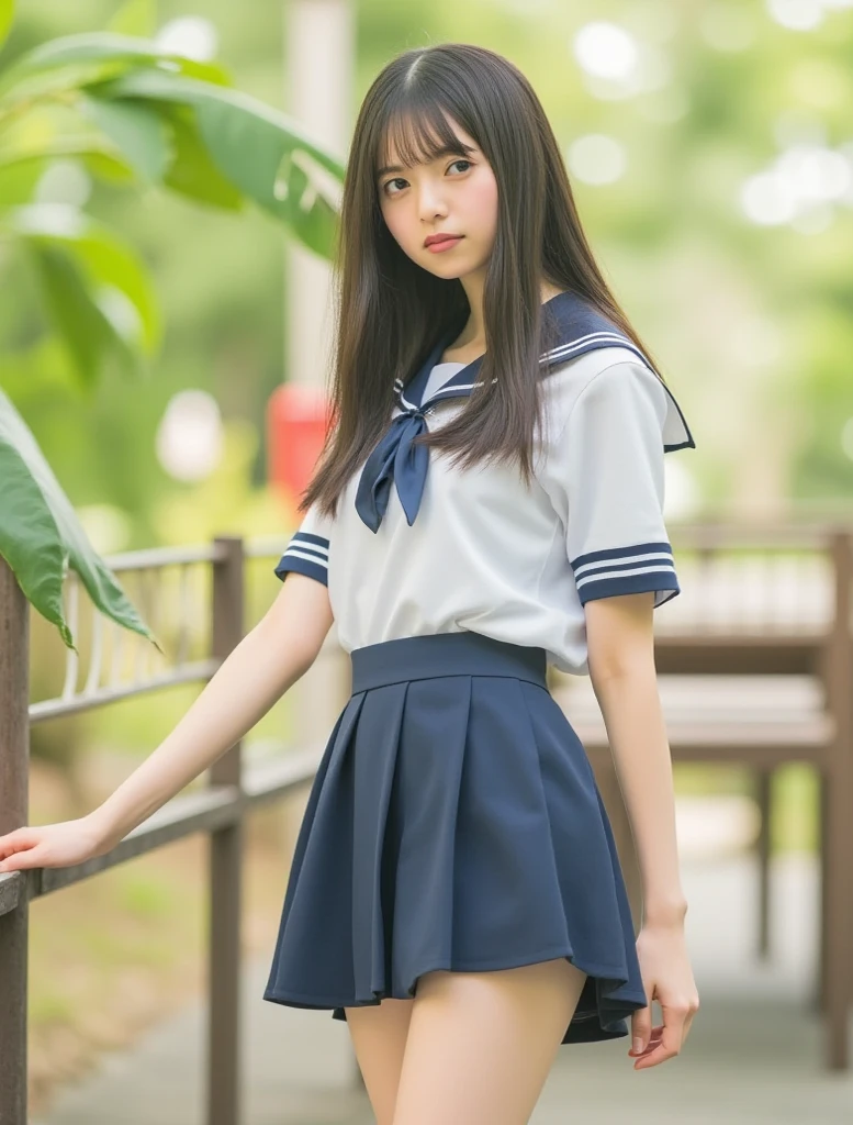 Ocean summer high school student uniform