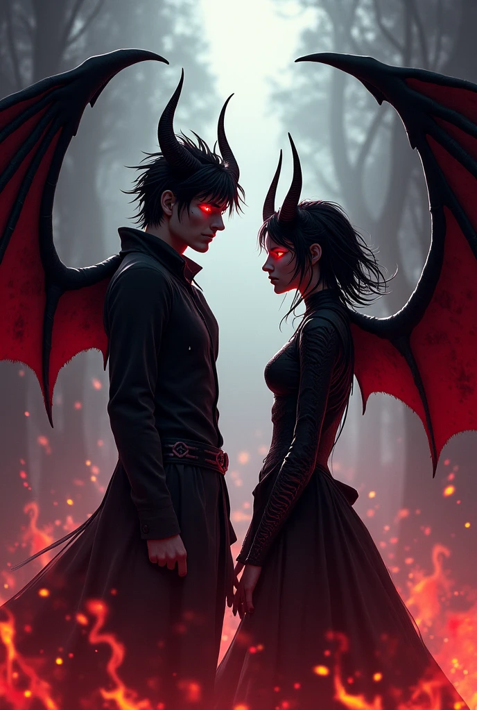 Lucifer and Alastor animated

