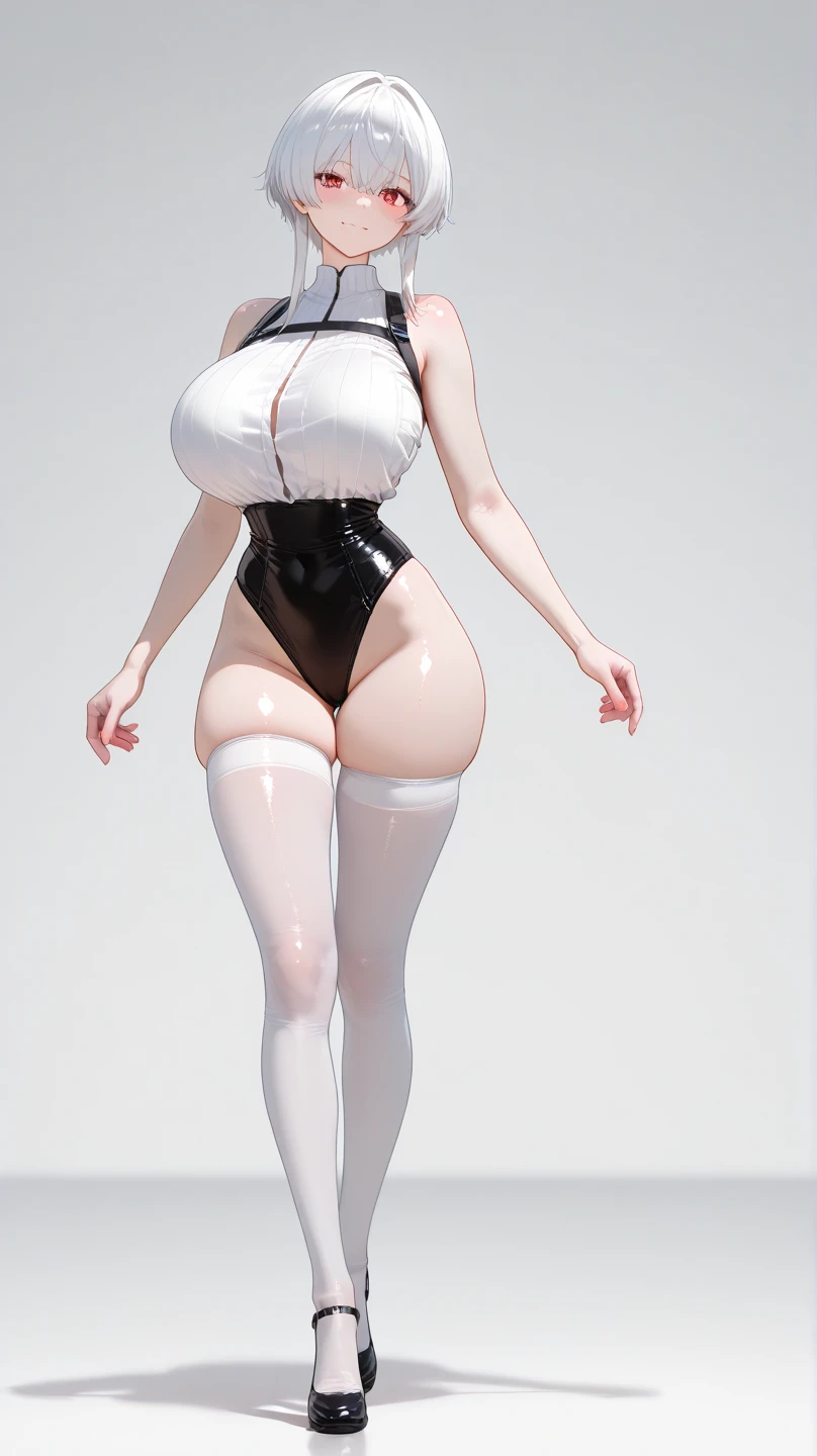 score_9, score_8_up, score_7_up, black background,
BREAK
source_anime, rating_explicit, Expressiveh,
BREAK
1girl, brown hair, ponytail, blind fold, elect nipple, huge breasts, Expressionless,
nude, bondage, pvc corset, pvc elbow gloves, thighhighs,
tall, leggy, shiny skin, heavy breathing, wide hips, tight waist, thick thighs,
pussy juice, pussy,
arms behind back, walking, full body,