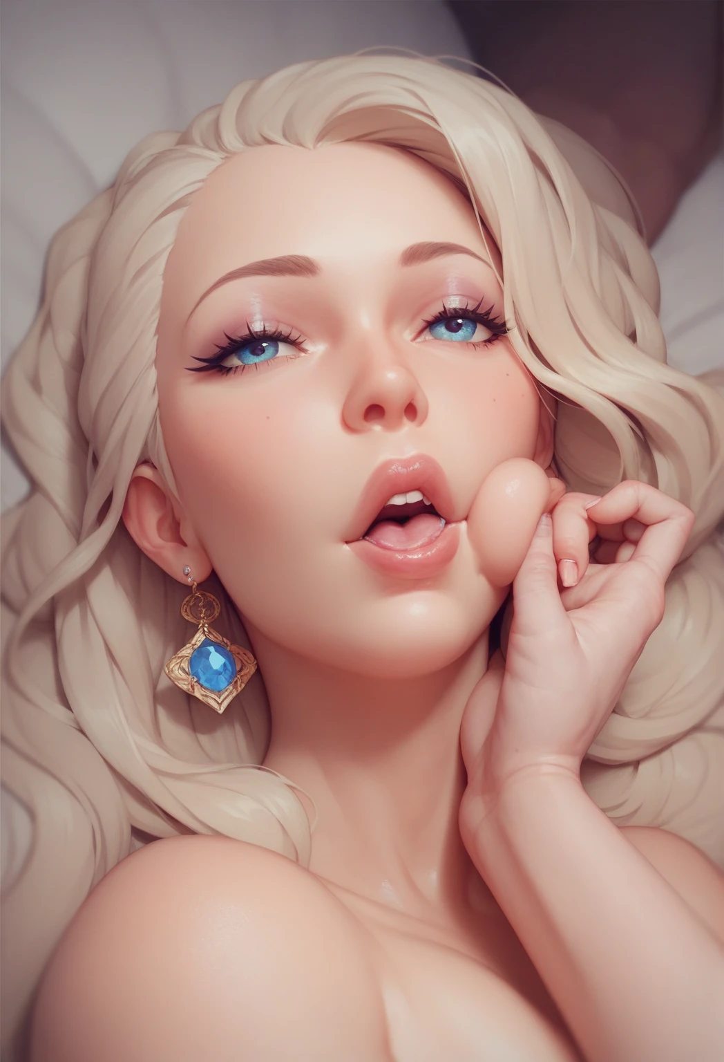 naked sona getting blowbanged and giving free blowjobs to support team in league of legends,