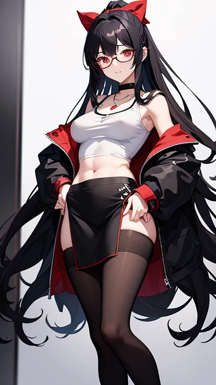 Kizi ((ultra quality)) ((best qualityer)) Bblack hair, bangss, long hair, アニメ, white, Eyes red, very red, black leather jacket, bikini underneath, ripped black pants, Raby, wet, injury, muito wet, muita Raby, looking forward and with injury!