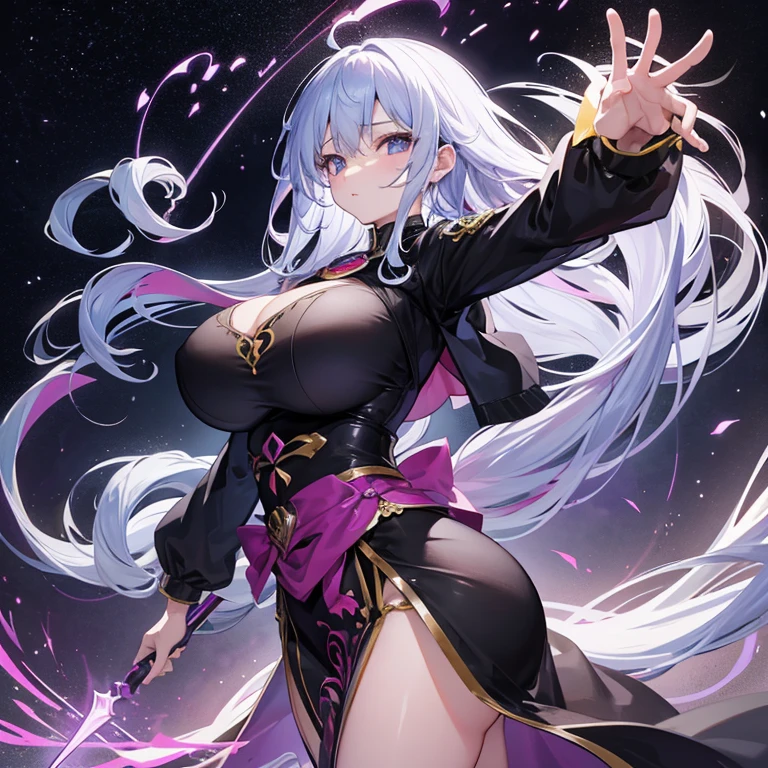 (((Highest quality)))(((Best Image)))(((anatomy)))外見は20代のwoman,Random hair color ,Random hairstyle,Wearing military uniform,Extreme costumes(((Appearance)))The shape is humanoid,Random Face(Beautiful Face),,Huge breasts,Tight waist,Wearing randomly colored armor(((Features)))Eye color is random,Personality is random,Attractive figure(((arms)))He is carrying a weapon that resembles a purple glowing object..Possess modern weapons.(((woman)))The skeleton is human-like,Huge breasts,Tight waist,fogのようなガス状のもので纏っている(((background)))Barren Land,dead tree,fog,Chaotic world(((Standing posture)))ランダムなStanding postureをしている,mysterious,lovely,Highest quality((Full Body Shot))