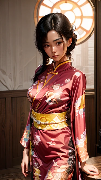 Moisturized Skin、(Pink and bright eyes),(Condescending to people)、Perfect body、
BREAK,
(Beautiful navel),(Side slits),(Epaulettes), Cape, Crop top,Cape,
BREAK,
(Super long hair),(Large gold curved earrings:1.2),
BREAK,
(((masterpiece+Highest quality+High resolution+Very detailed))),  (whole body:1.2),Symmetrical,One Cut,
BREAK,
(In the streets of Japan:1.3),
BREAK、
（ONE PIECE）、(Kasumi Arimura:1.4),(Boa Hancock:1.3),((Big snake)),