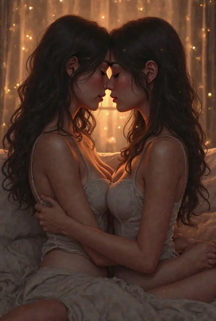 a passionate couple making love on a bed, detailed intimate body parts, very realistic and erotic, chiaroscuro lighting, sensual, cinematic, dramatic atmosphere, warm color palette, high resolution, hyper detailed