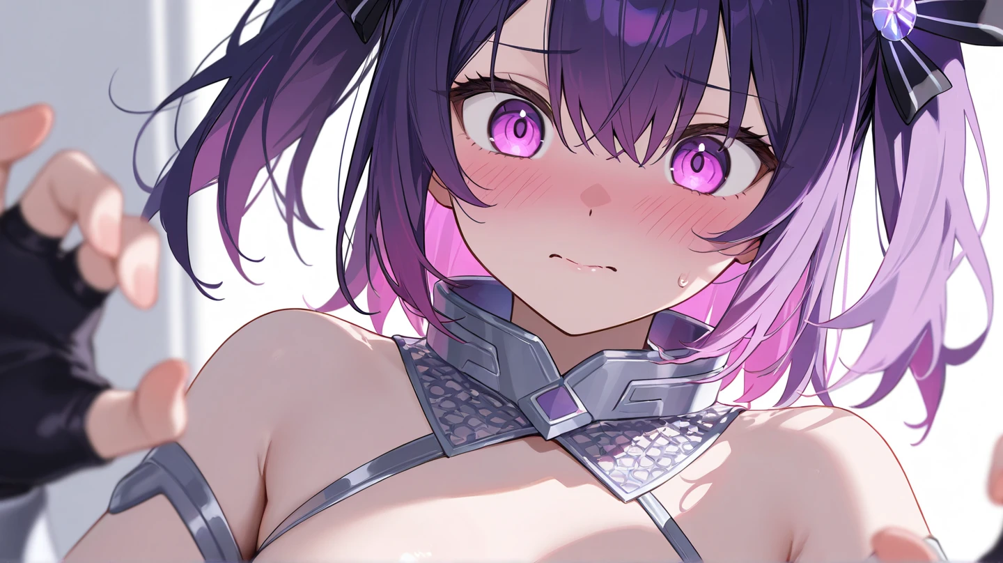(((masutepiece))), (((Best Quality))), ((Ultra-detailed)), (Illustration), (1 girl),Beautiful detailed eyes,small tit, Twin-tailed , Anime-style,The girl is trapped in the transparent, Cylindrical tank filled with green liquid, Her limbs are restrained、Her body is wired with cords.(Brainwashing Head Mounted Display, eyes covered.) She is brainwashed by a diabolical organization, Her eyes are dull、Her heart was in the fog. Heavy headgear is fixed on her head, Manipulating her thoughts、Used to control her behavior. (((A thick cable is inserted into her genitals, Inject mysterious liquids and substances into her.))) The room around her is sterile and cold, With harsh fluorescent lights to illuminate the scene.The girl is surrounded by members of an evil organization, The face hidden behind the mask and its intentions are unknown. She tries to resist their control, however、Because she continues to be subjected to cruel experiments、Her efforts are in vain.(Yamanosusume)