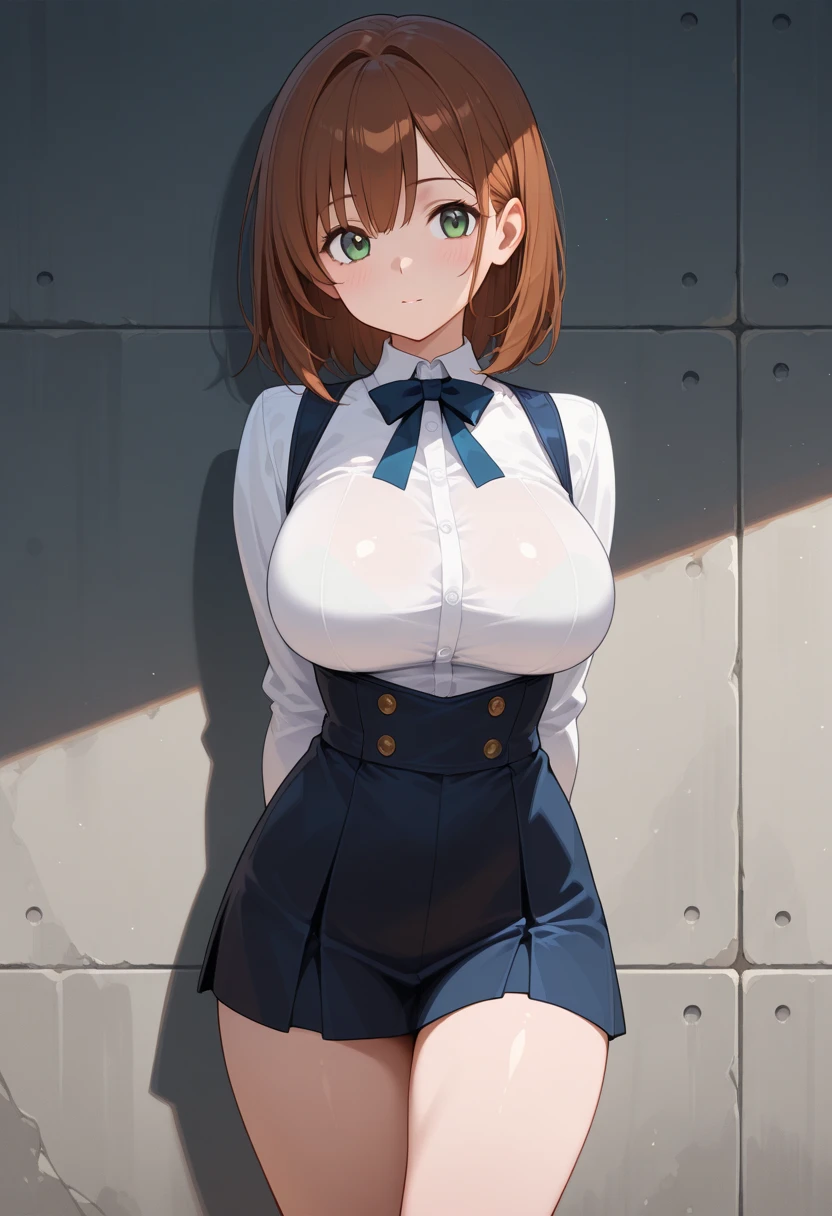 (1 girl: 1.3), (anime boy: 1.3), (standing together: 1.3), (big eyes: 1.2), splash art anime Lolita, blonde anime girl with long hair, (brunette anime boy with short hair: 1.5), smooth anime CG art, animation art wallpaper 8k, 4k comic wallpaper, (big boobs: 1.3), (big boobs: 1.3), (in school uniform: 1.3)
