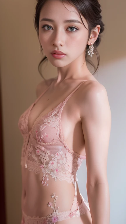 Tabletop, Highest quality, figure, Super detailed, In detail, High resolution, 8k wallpaper, Perfect dynamic composition, Beautiful attention to detail, Natural Lip , Big Breasts, cleavYear, Random sexy poses, whole body,Big Breasts:2.0,cleavYear:1.5,((A see-through pink camisole with attention to detail:1.75)),((My nipples are erect)),whole body写真、Beautiful breasts、Unparalleled beauty,Korean,23Year,alone,Bold Pose,((Spread your legs:1.5)),Dynamic pose:1.5,((Not wearing panties)),Fine grain,Realistic Skin,((Detailed and accurate depiction of the human body)),The best smile,Professional Writing,Detailed and accurate depiction of pubic hair and genitalia:1.25,((City Street)),((intersection)),(((Crowd Circle View:1.5))),((Wearing a dog collar:1.5)),thin,((Model-like proportions)),Beautiful pink nipples,((Unparalleled beauty)),((Spread your legs:1.5)),(((Skin glowing with oil:2.0))),((Nipples and pubic hair are clearly visible even through clothing:1.75))