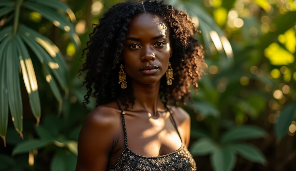 A 24 years old black woman naked