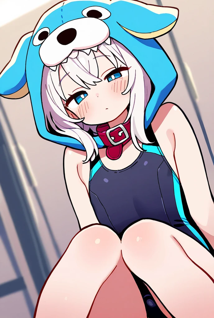 solo, uploaded the e621, detailed female anthro Rabbit, cinematic lighting, standing, smug smile, detailed anthro face, (half-closed eyes), silver Hair, bunny Tail, (Fishnet stockings, choker, wristband), (cyan eyes), looking at the viewer, (small breasts, hips), (rabbit), (beach, sunny day), (white and gray body, two-tone fur), extremely detailed, extremely detailed legs, extremely detailed arms, extremely detailed face, perfectly detailed eyes, perfectly detailed anatomy), perfect lighting, seductive, young girl, young, slender, (view from behind), on all fours, ass focus, (motion lines), hip sway, butt wiggle, anus, detailed pussy, big butt, nude ass, spread pussy,