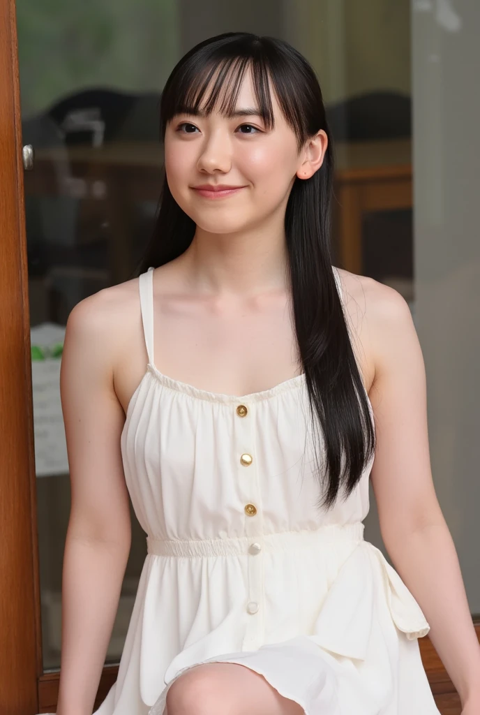 High resolution、High resolution、In 8K、RAW Photos、Highest quality、masterpiece、One teenage girl, Wavy Hair、Anatomically correct,bangs、Bust: Normal、nude、Waist、thigh