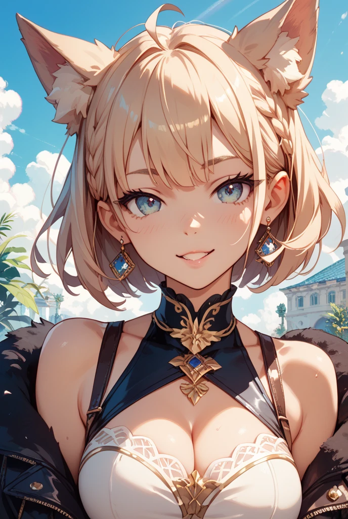 (master part:1.2), (best quality:1.2), olhos perfeitos, rosto perfeito, perfect lighting, 1girl, mature female in a field, medium blonde hair, curly hair, roupas detalhadas, fundo exterior detalhado, maquiagem, sombra, bushy eyelashes, fantasia, Looking at the Viewer, primavera