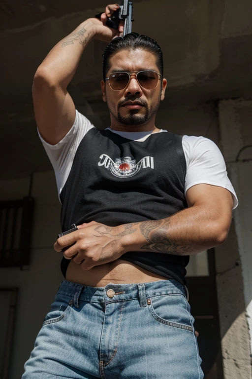 full body shoot, large shoot,full body shot, large shot,antonio, massive muscle body,girthly legs arms and chest,massive muscle legs, big masisve arms, big chest, hunk, handsome, hispanic, naked, hairy body, huge dick, erect dick, big long dick, girth dick, big legs, big biceps and chest, bearded, fashion hair, light smile face, sweating, at the beach, huge dildos aroun him, under the sun,hair style like yannis philippakis, orgasm face, 8k, high resolution, male, masculine, testosterone, big balls, hairy belly, cumming all over his chest and abs, high detailed face, masterpiece, cannon photo,pale skin, hispanic, tattoo body,under sun,spread legs,covered in cum,body covered in cum, cum all over him self,large massive dick, girthly dick, his dick point up and his cum is flowing over all his dick, tiger tattoo on chest and body, tattoo on dick, wearing an unzipped black jean and his dick is out whit a huge erection, wearing an open jean jacket, body covered in tattoos, tattoos on arms, tattoos on chest, tattoos on legs, spread legs, ass cover in cum, splash cum, chain on neck and arms whit a lock,