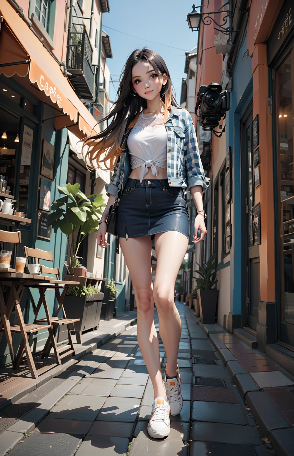highest quality, Pieces fly, Realistic, High resolution, 8K RAW, 1 girl, Browsing Caution、women are、(so beautiful)、(Beautiful Face:1.3)、Laughter、Spread your legs、(Panties with detailed lace)、(Gray office ladies skirt)、High heels、In the back alley