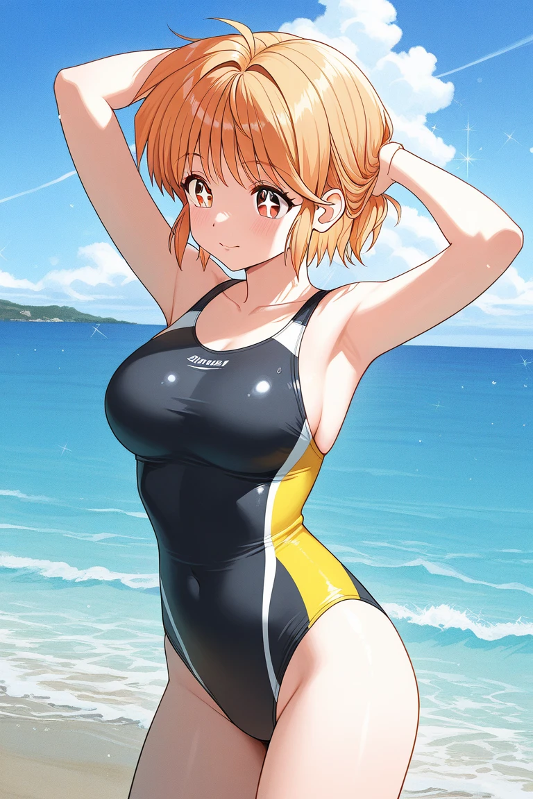 Masterpiece, Best Quality, ultra detailed, 1 girl (namiOP, sexual slavery of old man,Big and beautiful breasts,cuerpo naked, jewelry, earrings, Dog Collar(chains), Orange hair,wide, Brown eyes,), SMILE, pink lipstick, soft makeup, Chapped lips, in front of the viewer, looking at the viewer, Alone, naked, transparent nightgown, neckline, no sides, wano style, In the bedroom, slave , standing, Sexy waist teasing, let's go, lure