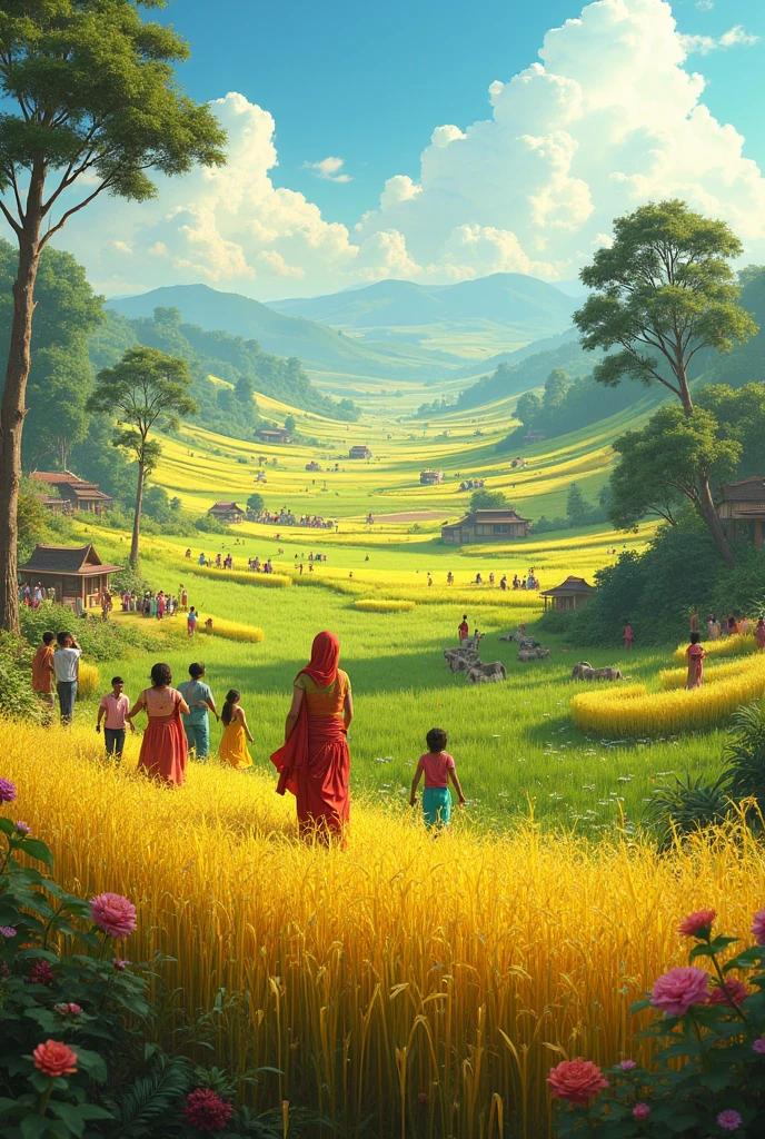 create an indian village