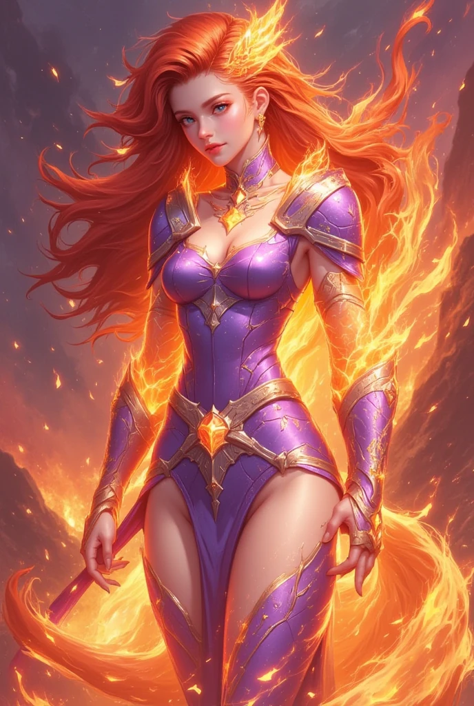 a Queen without face , thicc and calm, and fiery hair ,on a throne of a neutron star --auto --s2
