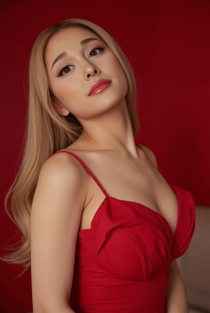 ULL Body Shots (Blonde woman in red lingerie posing in front of mirror, 18year old, Blonde goddess, red door blonde, ava max, amouranth, a gorgeous blonde, Alexa Grace, Beautiful blonde girl, Blonde, Red BRA, lacey, side pose, Very sexy pose, Sexy hot body, Sexy body, Young beautiful Amourans, Sexy Girl, Better known as Amouranth, curved body, Long hair, Red lingerie posing in front of the window, looking to camera, Burgunditan, Beautiful face, Japan Eye, Olive skin, Big lips, Black lipstick plumbing, Lashes and lops, wlop and sakimichan, Posing in a lace bra, V-shaped bra, Cut bra, push-ups, Blonde goddess, Sexy Pose, Photorealistic perfect body, Amrans Instagram, Single model in frame, natural, Realistic, Raw photo, Nice round, small round butt, Perfect waist, Small waist, lease, mascara, plump lips, Big green eyes, Beautiful face, Model, real scenes, Perfect Skin, Perfect Shadow, Sexy wet skin, Long legs, , Blondie gray hair, lite smile), (detailed realistic faces), (((hyperdetails))), zoomed out, Symmetrical face, Detailed pupil, Expressive eyes, Casey Baugh, Michael Garmash, Sophie Anderson, hasui kawase, makeup, rialistic photo, Modern look, rialistic photo (Realistic:1.25)