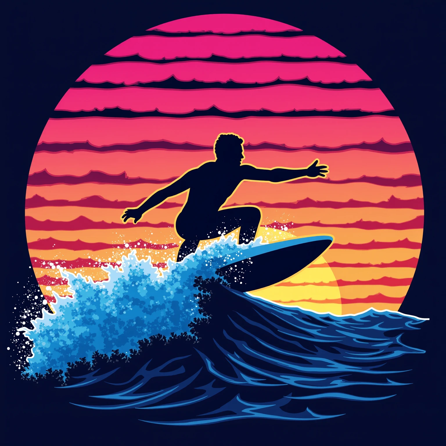 logo,
A logo for a surf school, surfer riding a wave, beachy and ocean-inspired colors,
,LogoRedAF
,<lora:LogoRedmondV2-Logo-LogoRedmAF:1>