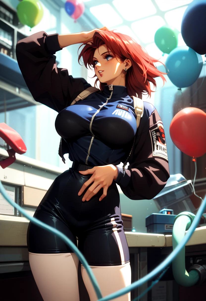 girl,beautiful detailed smile (smiling),big breasts,pokemon-themed dress,pokemon-themed jacket with open buttons revealing her breasts,panties,no bra,pokemon anime scene (anime style),pokemons (playful and colorful) surrounding her,bright and vibrant colors,soft lighting,high quality (4k,ultra-detailed),photorealistic rendering,vivid and vibrant colors,sharp focus