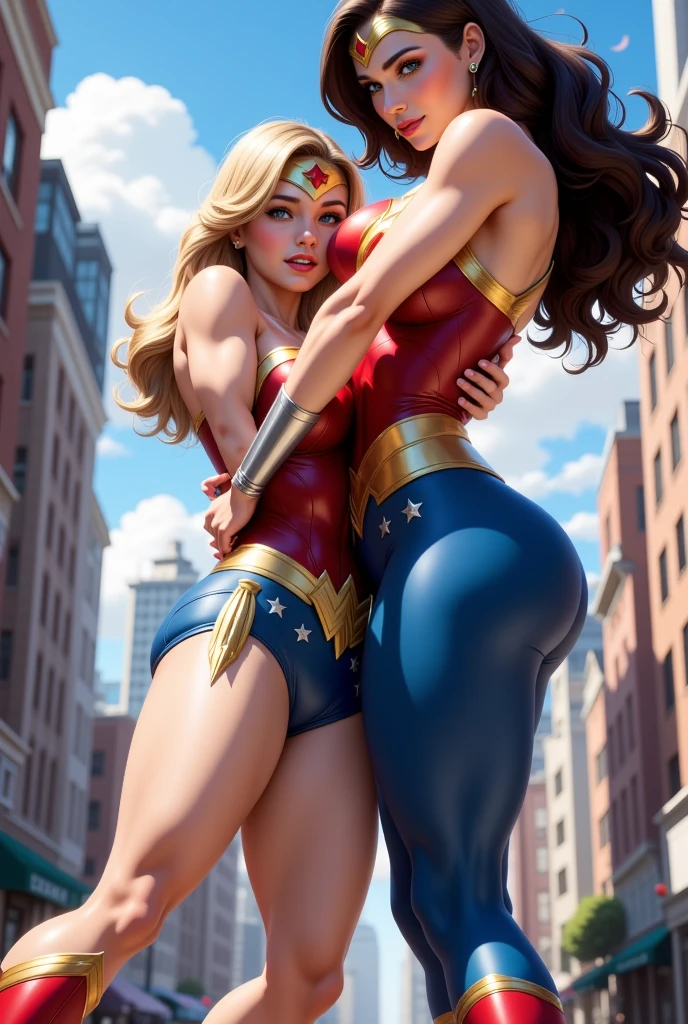 (fiche de conception de personnage, same character, Devant, side, de la), ((Extremely detailed illustration)), high resolution, des mains parfaites à cinq doigts, visage parfait . Deux filles de 25 ans, soeure jumelles, avec de gros seins et des mamelons qui pointent, vêtu d'une combinaison en latex ouverte aux parties intime, la scène la montre en train de s'écarter les fesses avec ses mains, back bent facing the audience, angle de vue multiples, corps voluptueux et musclé. NSFW❤️💕💖💋