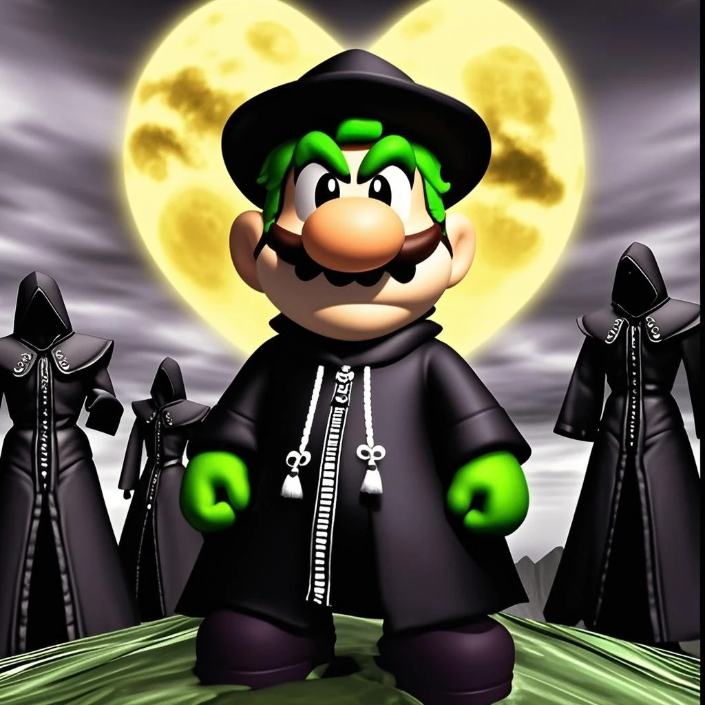 Make me a wallpaper of that image and improve it while maintaining the ps2 style
