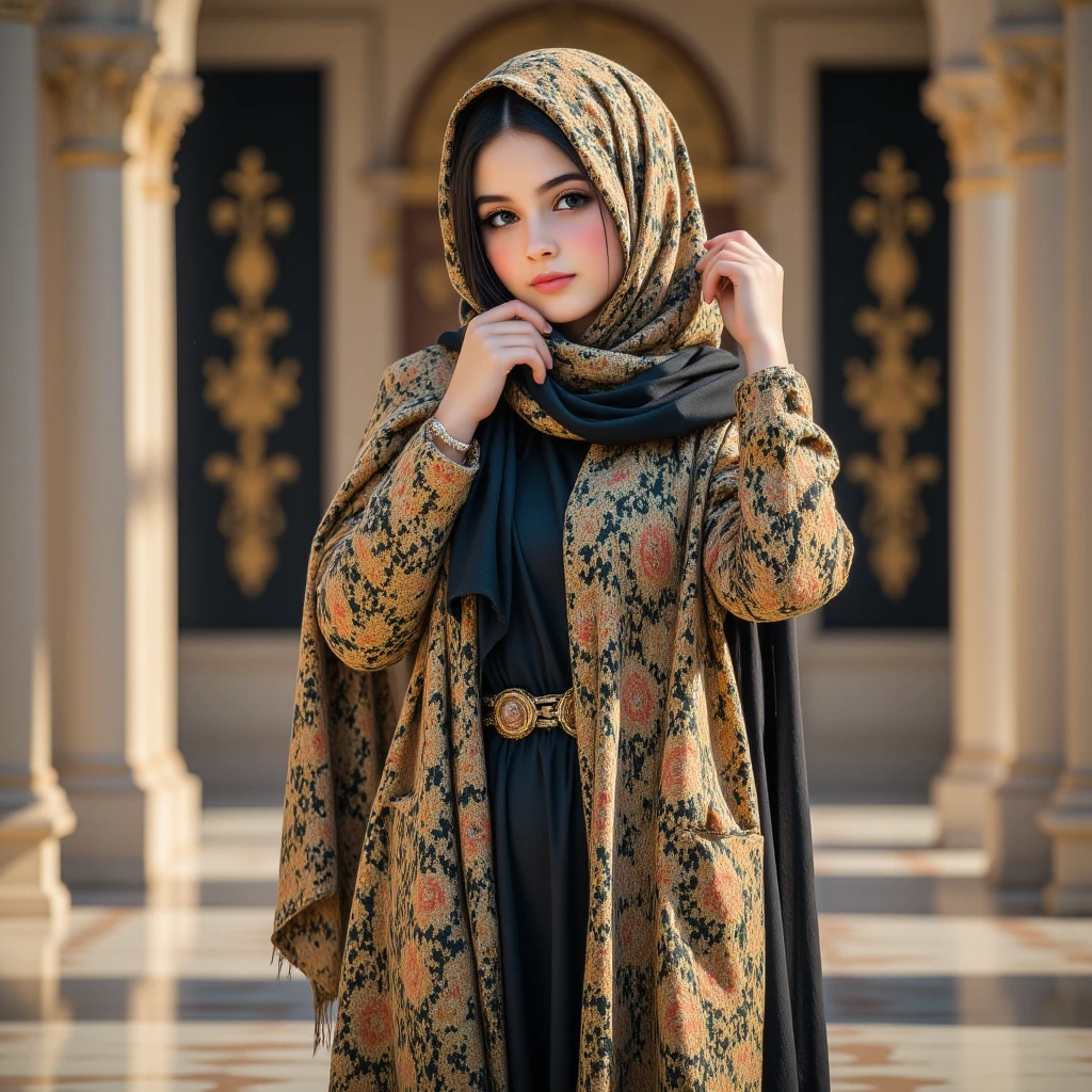 full body, beautiful indonesian women, wearing hijab, muslim clothes, muslim style, gamis green clothes, mosque background, ultra detail, realistic, masterpiece, perfect photography, 8K