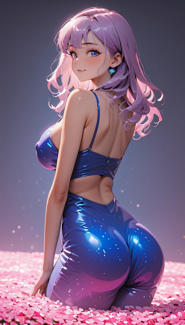 (Medium bob hair:1.5).focus on breasts.seductive pose、(Two arms、(Hands behind head:1.6).(Downtown at night:1.5).(Configuration from below:2.2)、(Exposing the nipples:1.9).(Bunny earmuffs:1.6)、(Composition from the front:1.1).(Squat, Spread your legs:1.9)、(Cowboy Shot:1.8)、(Shiny fluorescent purple holographic gradient high leg sexy swimsuit:1.9)(Browsing Caution:1.8).(Glowing Skin:1.8).(Wet Skin:1.3).(Huge breasts:2).(Nipples are visible:1.9).Exposing the breasts:1.9).beautiful ,最high quality、Best image quality、masterpiece、((Top model at age 20、 By becoming、Best Bust、The tea that opened my heart、shining eye,((Heterochromia iridis, (右eye, red colored 右eye iris)(左eye, gray purple colored 左eye iris), eye; Red and gray purple)), (Fluorescent purple holographic colored hair、), Silver-blue smooth and shiny top model hairstyle, Straight silk bangs, Cut in a straight line hair and bangs, Blunt bangs+Cut in a straight line, long and smooth hair、thin,Highest valley、black 、Shiny blue short skirt、shoulder jewelry ,Diamond Earrings、Wristband、black gloves)),high quality、beautiful芸術、background((School Area))、Flight、flying debris、Written boundary depth、movie、Visual Arts、Perfect art、8k,Genuine、Dynamic Performance