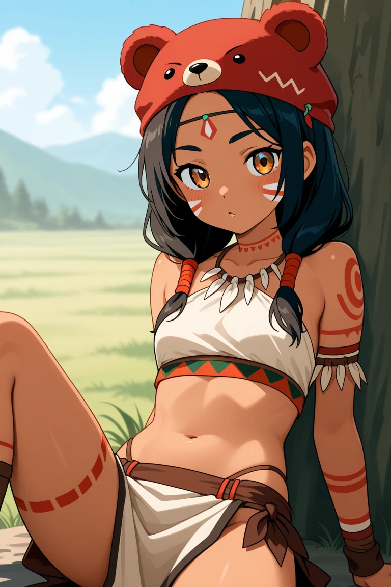 Beautiful woman sucks young man's dick、fellatio、rape、Dynamic Angle、In the jungle、grassland、Amazoness、Girl、Girl、Short、Lower school girls、Innocence、Pure、Panty shot、Indian、Both eyes open、National costume、Ethnic Makeup、Brown skin、Small breasts、Nipples、Displeased、forehead、The penis grows out of the man's crotch