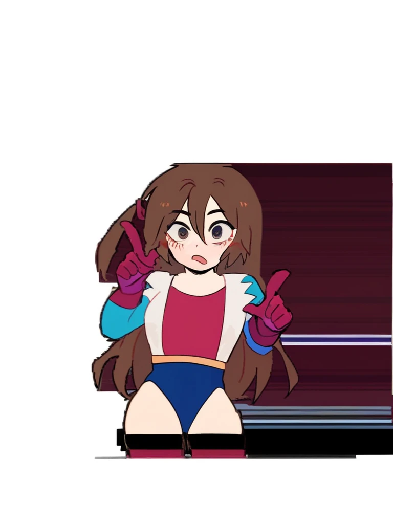 <lora:cheer_sd:1>, ch33r, 1girl, bare arms, midriff, side view