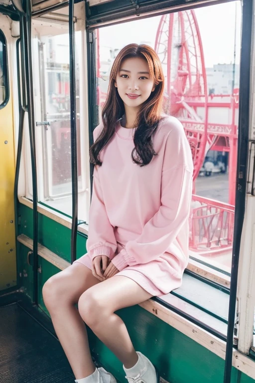 there is a woman that is sitting down with a cell phone, pokimane, gemma chen, a young asian woman, chiho, portrait of jossi of blackpink, captured on canon eos r 6, taken with canon eos 5 d mark iv, ann takamaki, mid shot portrait, jen zee, headshot profile picture, shot on canon eos r5