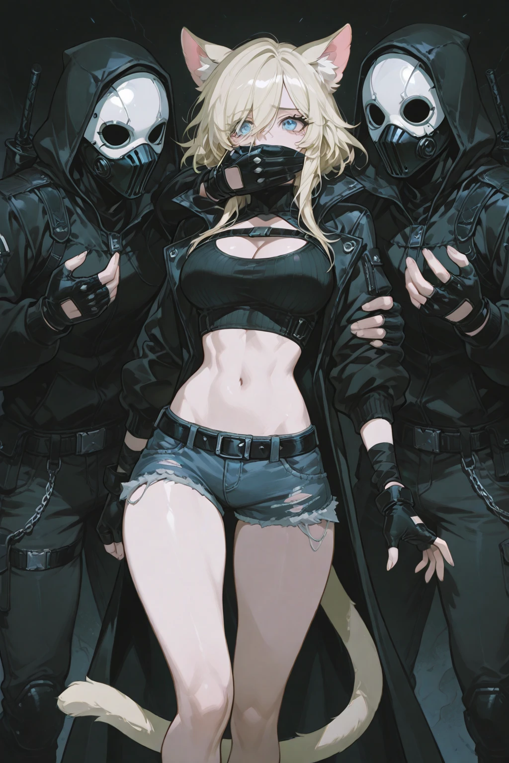pony play, <lora:ConceptHumanPonyPony_v20:0.8>, race, finish line, [Erin Moriarty|Mischa Barton] as 18yo girl, blond long hair, blue eyes, boots, corset, abs,(sweat, wet, oily skin:1.3), latex suit, harness, nipple rings,in the path, (bit gag:1.1),(gag harness:1.6), (arms bound behind back:1.7) , small breasts, blinder, long black horse ears, thigh gap,  saliva, female ejaculation, (running  towards viewer:1.8),  (leg lifted:1.3) vibrator panties,
solo, vibrator under clothes, vibrator control  in black thighhighs, trembling orgasm face,
(masterpiece, best quality, ultra-detailed, highres, best illustration),perfect face, (perfect hands), ray tracing,
depth_of_field,very detailed background,extreme light and shadow,(detailed eyes), (beautiful) beautiful detailed eyes,
perfect lighting , perfect anatomy,(extremely detailed illustrated 8k wallpaper),(masterpiece), (best quality), (ultra-detailed), (best illustration),(best shadow),perfect lighting , perfect anatomy , vivid colors,