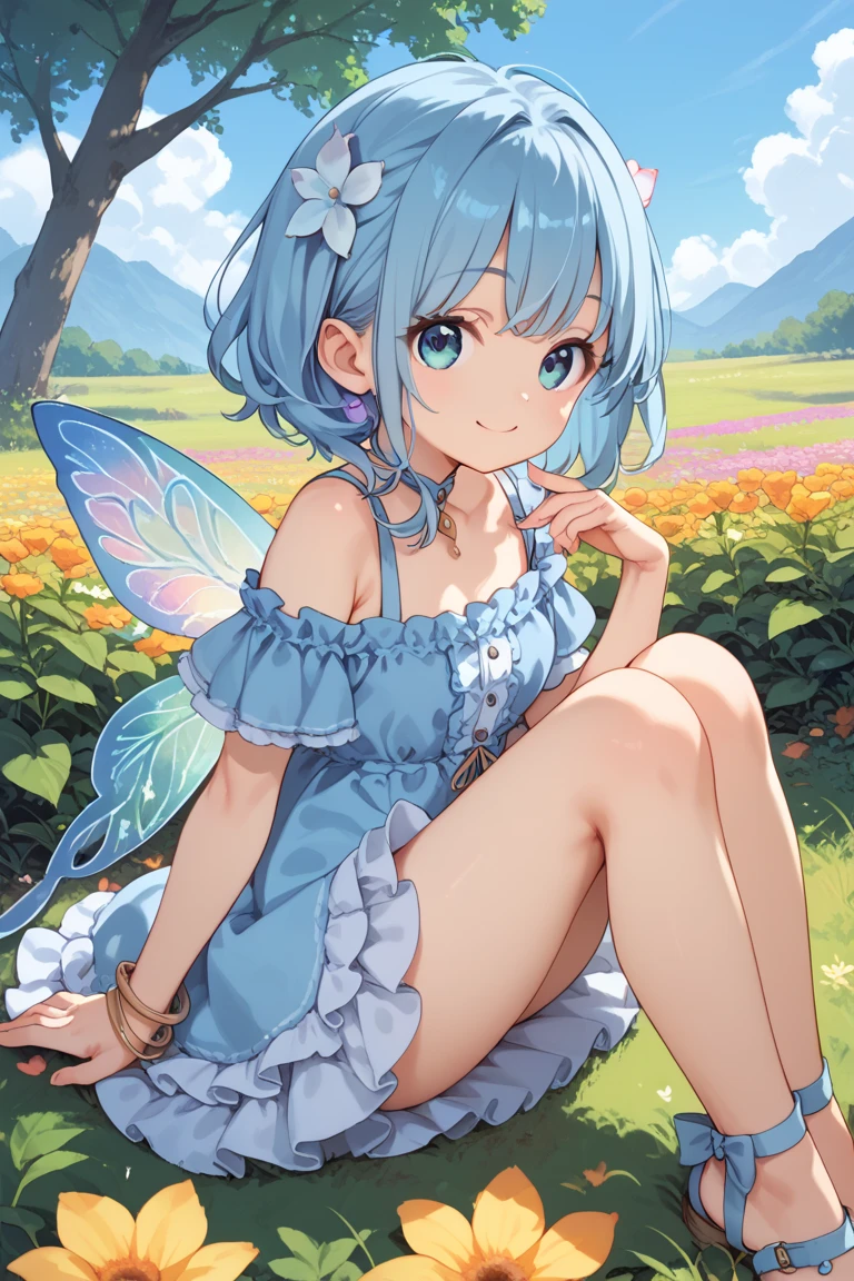 ((solo:1.2)),cute girl in garden,frilly dirndl,from above,cobblestone pavement,aqua hair,fine bob cut,(hair over one eye),(dappled sunlight:1.2),blurry,(depth of field:1.1),head tilt,:o,(petal),wood,butterfly,nsfw, ((nude)), ((no panties)), no clothes, embarrassed, close eyes, open legs, shoot to water from pussy, lift up skirt