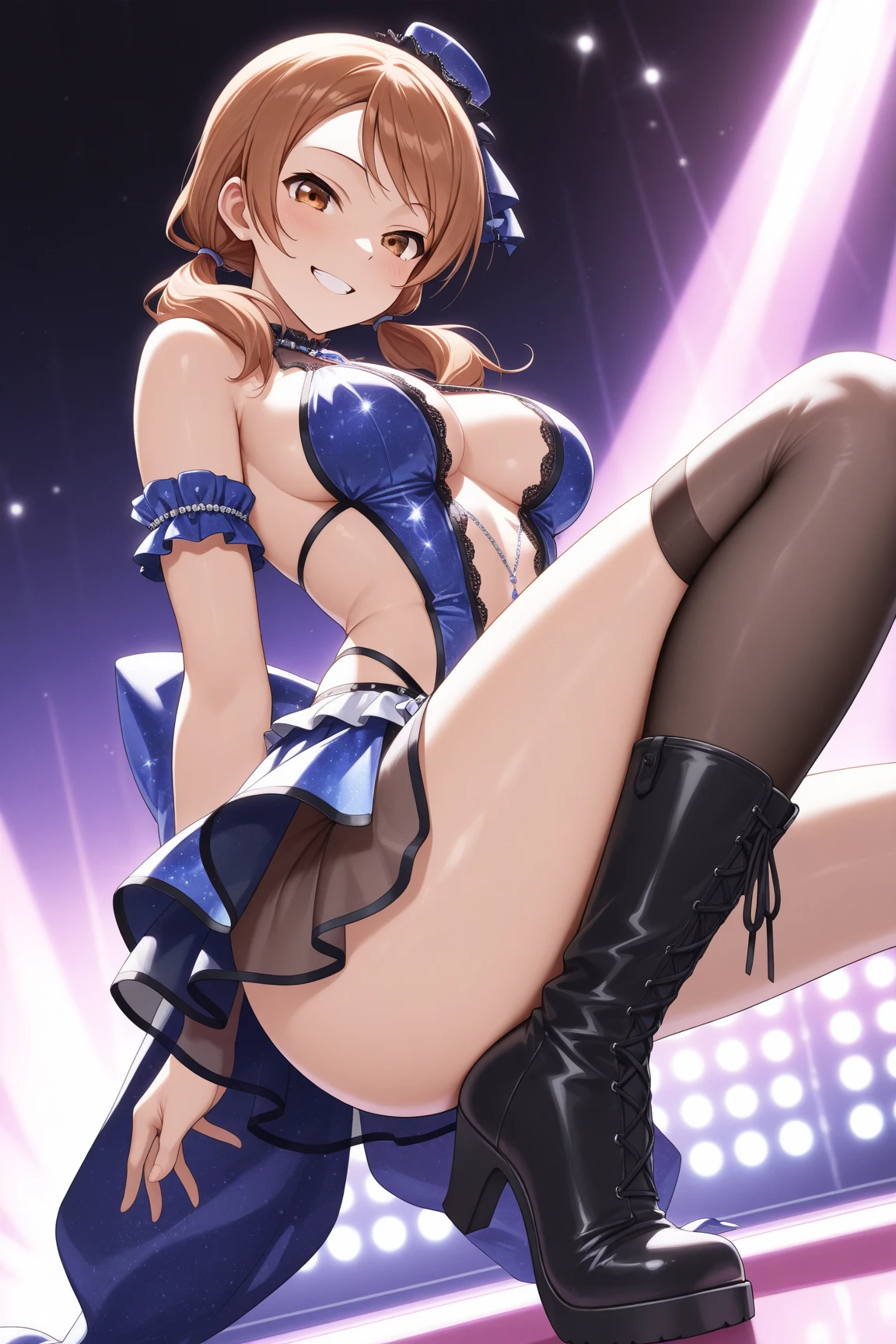 1 girl, atelier, alchemist, white knee socks, short skirt, long braid hair