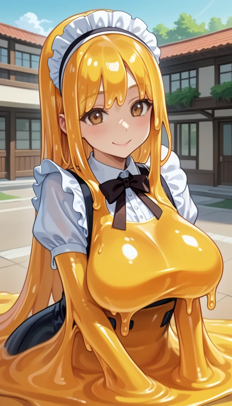 masterpiece, best quality, ultra high res, ultra-detailed, beautiful face, inside a bar, sunset, 1 girl, slut, minami, (blonde hair: 1.3), (purple eyes: 1.3), (Heavy makeup: 1.2), (red gloss lipstick: 1.2), (black eyeliner: 1.2), hairy pubic hair, (gigantic tits and giant cleavage: 1.5), (white sweater short dress: 1.2), (black lace tights: 1.4), (black high heels: 1.2), horny, sexy, (minami is on all fours in the bar with her ass clearly exposed while squirting lots of cum and while she moaning with her tongue out: 1.6), (from behind point of view: 1.5)