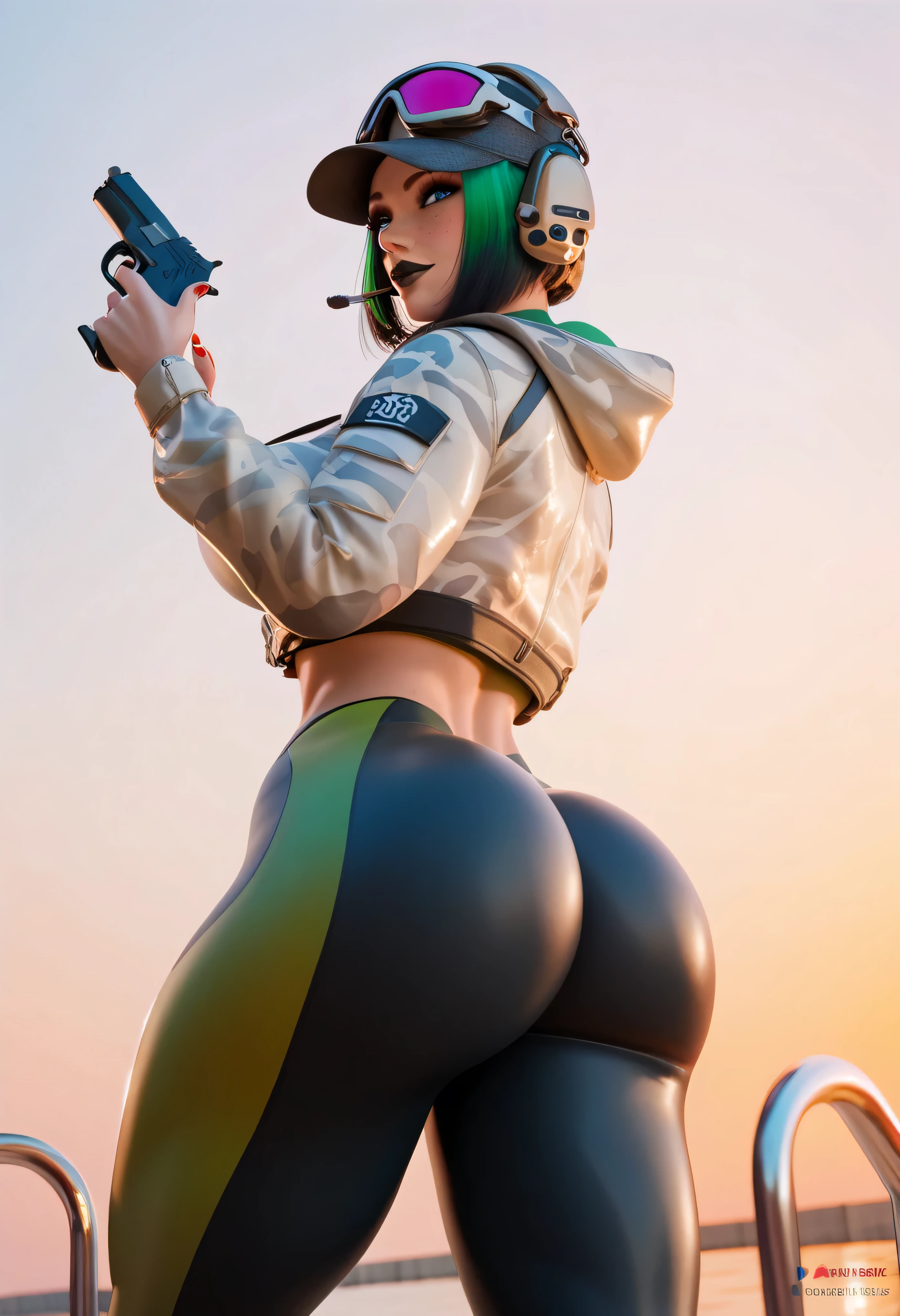 (8K、ultra high resolution、highest quality、masterpiece、realistic、ultra high resolution:1.2)、High-definition RAW color photo、professional photos、 (whole body:0.8)、(realistic、photo realistic、motion blur:1.2)、(big breasts、Always have a firm butt、beautiful butt、big ass、toned body:1.2)、((Always colorful and very shiny mountain bike racing uniform、A beautiful Lara Croft  always rides her bicycle dynamically:1.3))(Straddle the saddle(saddle with white dildo、insert white dildo in pussy)  Copeous amounts of love juice dripping down the dildo. Bright colors、vivid lighting、scenic downtown:1.2)(natural skin texture、fine skin、hyper realism、intricate details、Depth of the bounds written、adult woman、(masterpiece、highest quality、high detail))、look at the viewer、Helmet Eyes tightly closed.  Yawning. Open mouthed