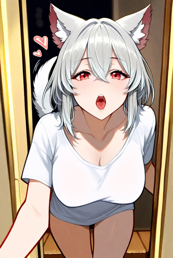 NSFW,masterpiece,Highest quality,High resolution,Super detailed,Shishirabotan\(Hololive\),Double Odango、flower、Side Lock、Lion's tail、White kimono、Off the shoulder、fur ornament、Black Hakama、Short skirt,blush,(In heat),(I feel),(Ahegao),Prostitute,(Red light district),Japanese-style room,Sexy pose,(Seduce),heart,High quality open crotch panties,(Squirting),(Middle-aged men),(Having sex),Insert the penis,Creampie,Bukkake,On all fours,From the side