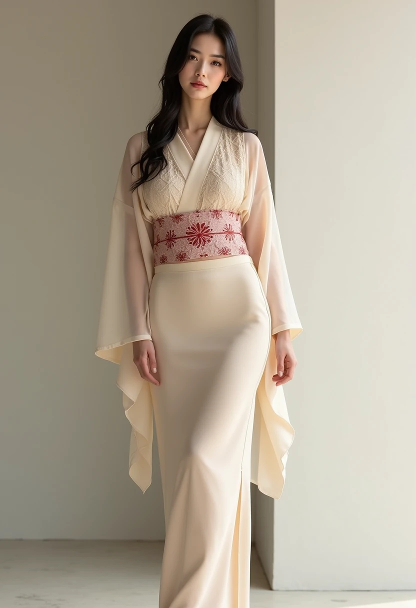 ((Top Quality, 16k, Masterpiece: 1.3)), 1 Girl, (Face Focus: 1.2, Depth of Field), Beautiful Women with Perfect Figure: 1.4, Slender Abs: 1.2, (((Short Bob Hair)), ((Small: 1.1)), ((Beautiful Face Idol: 1.3)), ((Kimono 1.5 (Transparent White Fabric)), Highly Detailed Face and Skin Texture, Detailed Eyes, Double Eyelids, (((Pause)), (Seductive), Walking, Kyoto cityscape,