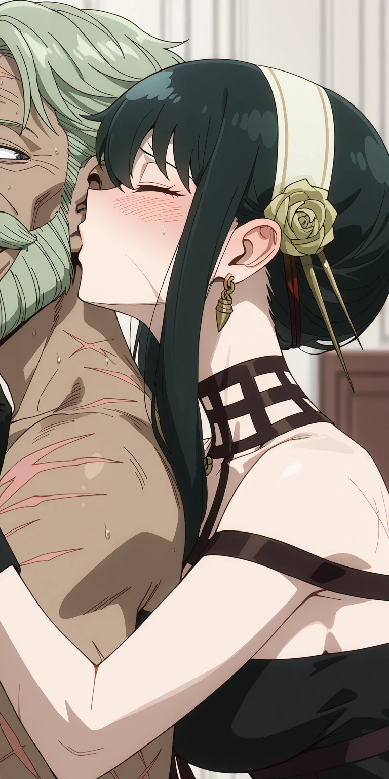 (NSFW, (((masutepiece, Best Quality, photographrealistic))), (Shiny skin), (nffsw, 8K Wallpaper, High resolution), Perfect Anatomy, Cinematic lighting, Physically-based rendering, Award-winning, highlydetailed skin, extra detailed face, Eyes with beautiful details, Carl Zeiss 85mm F/1.4, Best Quality、hanekawa tsubasa、attack of glasses、A dark-haired、two braids、large boob、 (Black hair, Brown eyes, Round face), (nose blush, half opened eye),, [Full body shot]、eye glass、Head-to-toe shots、A dark-haired、Tying up the chest...、lifted by a rope、あいUncensored、uncut、20+、Ahegao、Overflowing love juice、Uncensored、Pink nipples、